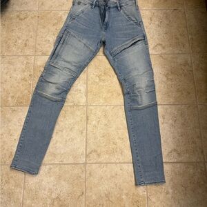 G-Star Men's Faded Blue Skinny Jeans